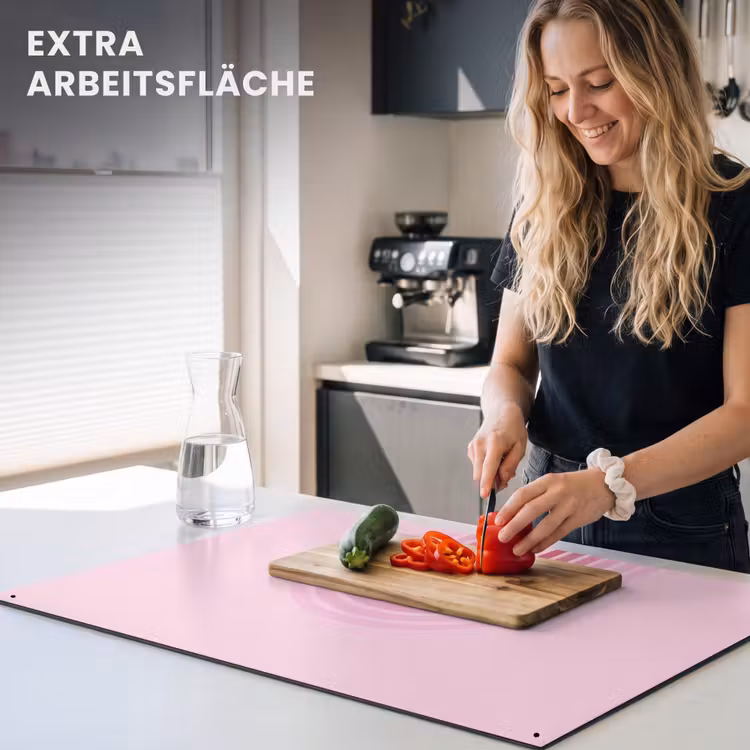Regenboog - Roze - Abstract - Modern - Minimalistisch Inductie beschemer met haakjes klein -ky-usp-de