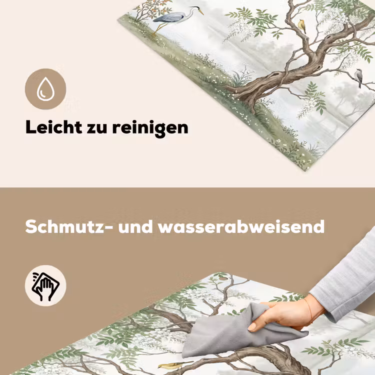 Reiger - Landschap - Groen Inductie beschemer met haakjes klein -ky-schoon-de