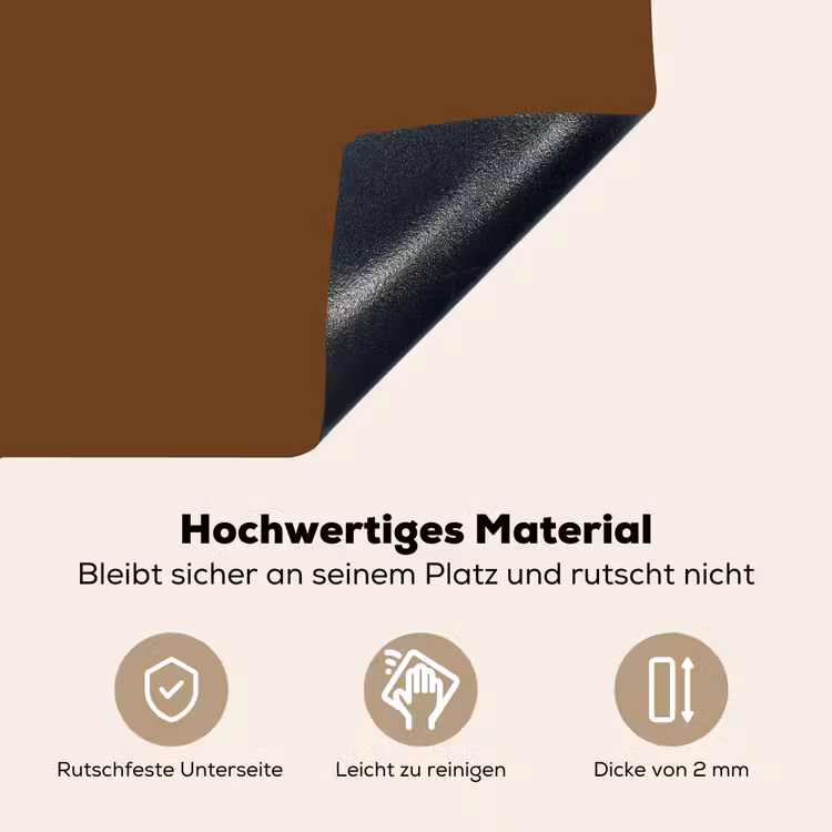 Rich - Espresso - Bruin Inductie beschemer met haakjes klein 777 -ky-onderkant-de