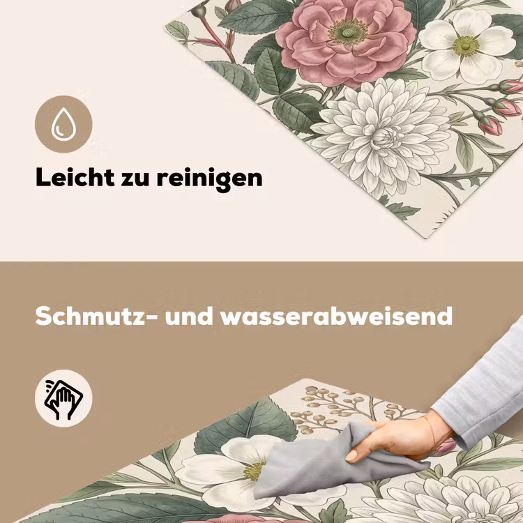 Romantisch - Design - Kleurrijk Inductie beschemer met haakjes klein -ky-schoon-de
