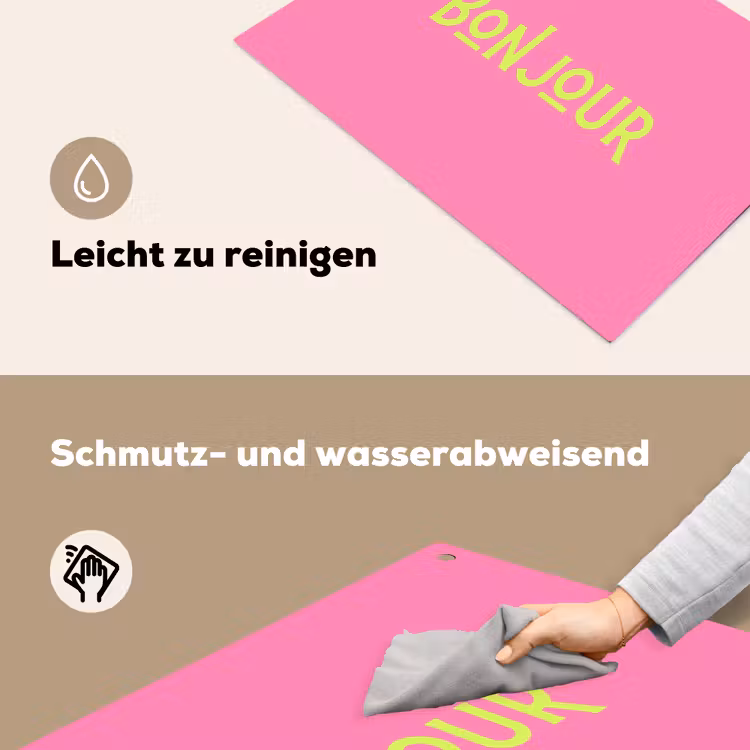 Roze - Groene Bonjour - art-deco Inductie beschemer met haakjes klein -ky-schoon-de