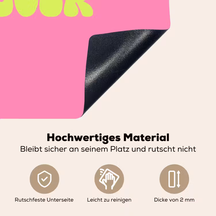 Roze - Groene bonjour - Organisch Inductie beschemer met haakjes klein -ky-onderkant-de