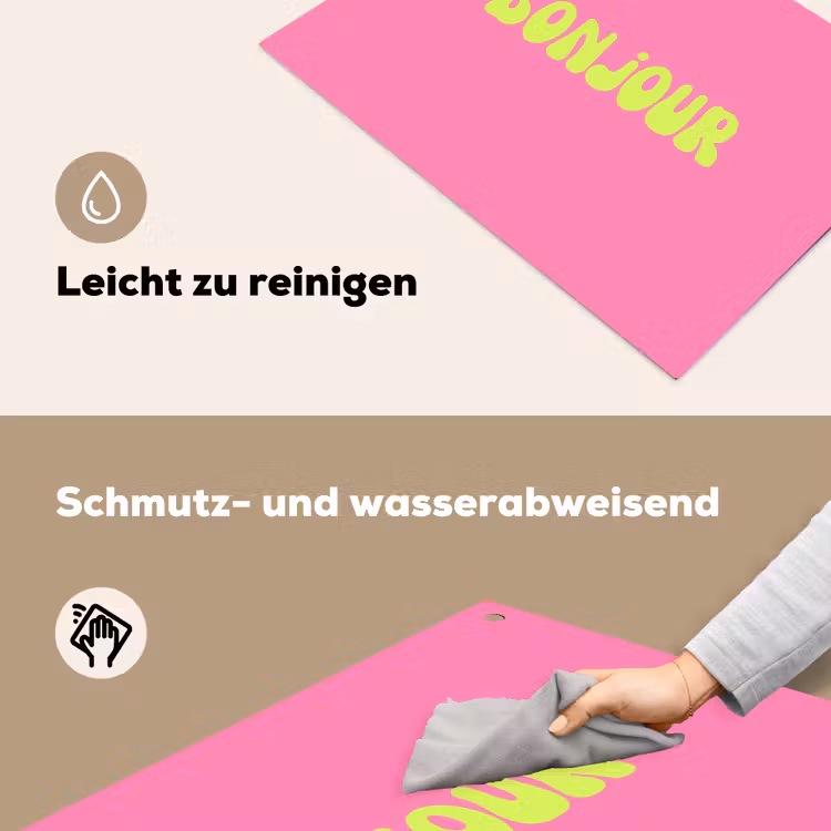 Roze - Groene bonjour - Organisch Inductie beschemer met haakjes klein -ky-schoon-de