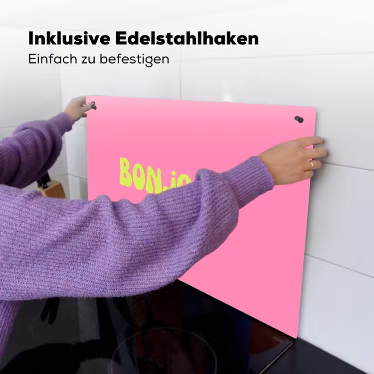 Roze - Groene bonjour - Organisch Inductie beschemer met haakjes klein -ky-ophangen-de