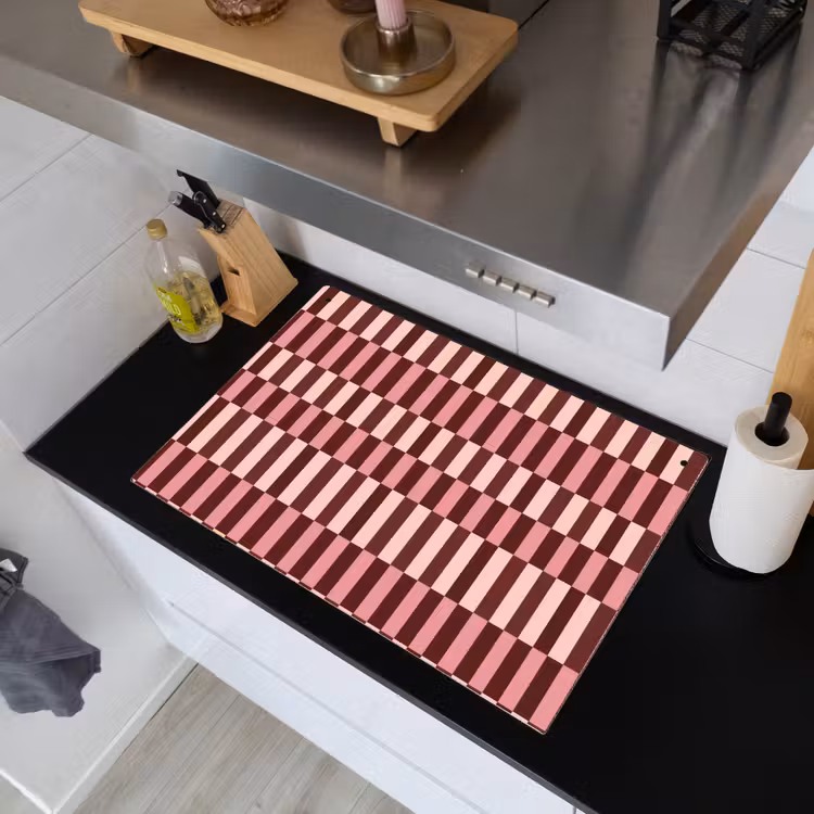 Roze - Rood - Blokjes Inductie beschemer met haakjes klein 777 -sfeer1