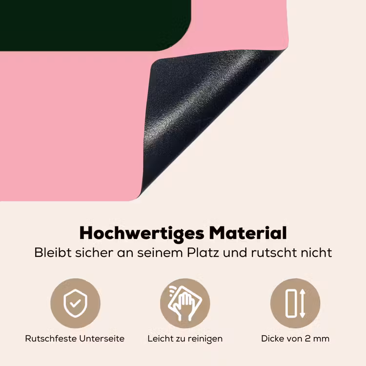 Roze - Tekstwolk - Groen - BLAH BLAH BLAH Inductie beschemer met haakjes klein -ky-onderkant-de