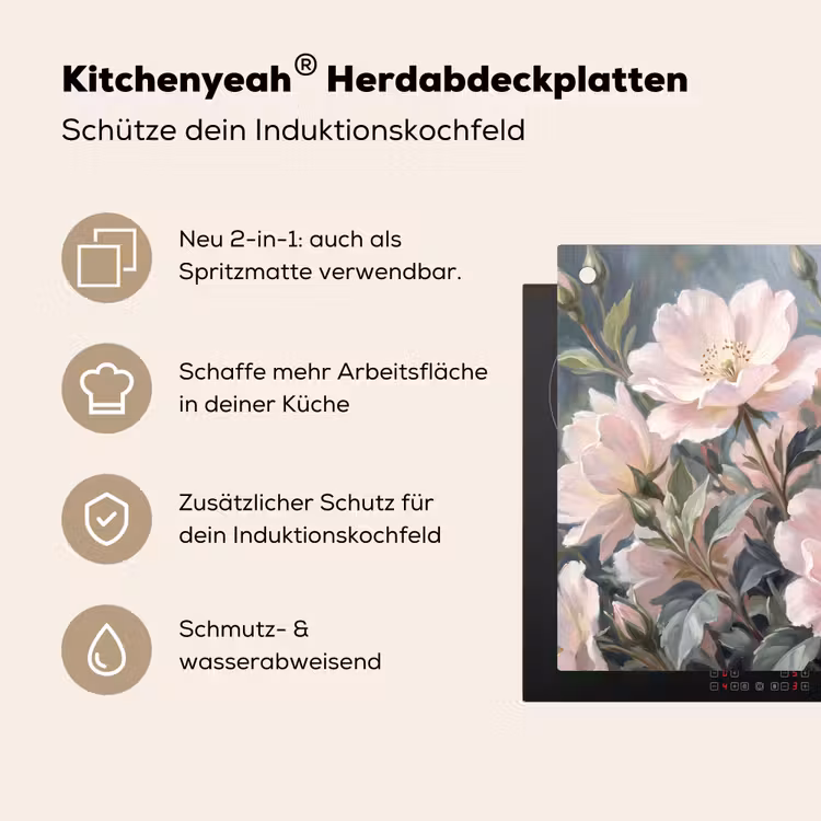 Rozen - Illustratie - Roze Inductie beschemer met haakjes klein -ky-usp-de
