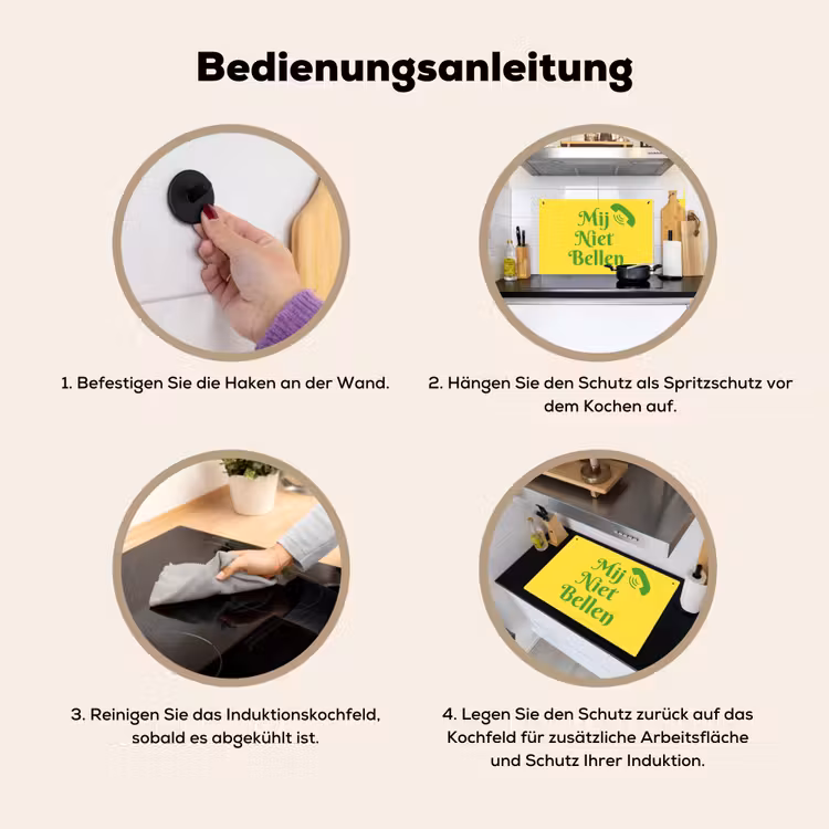 Mij niet bellen - Telefoon - Geel Inductie beschemer met haakjes klein -ky-gebruik-de