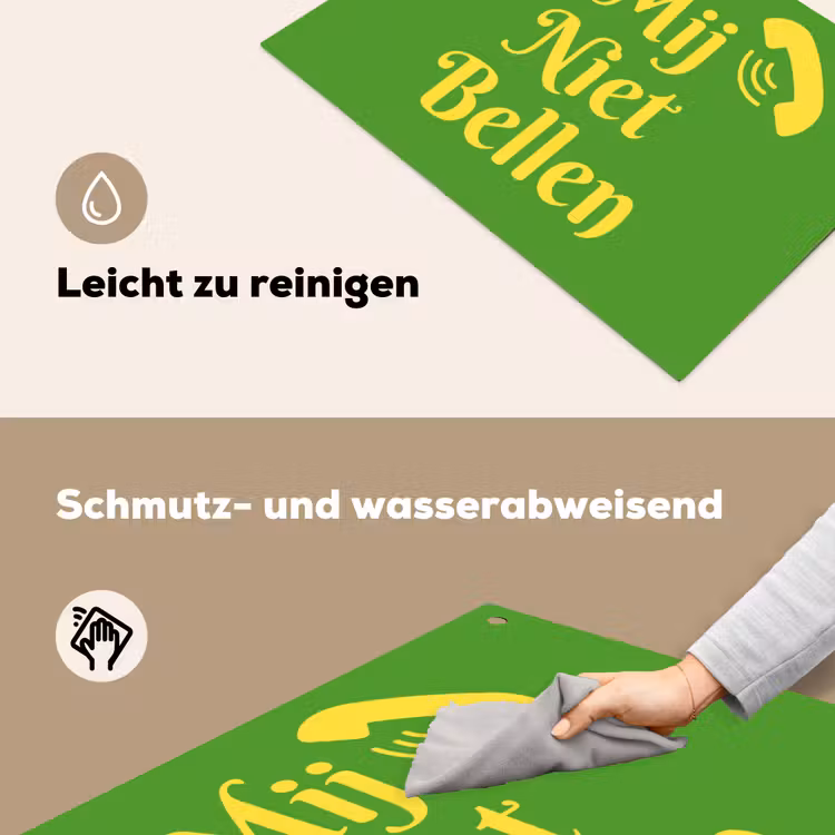 Mij niet bellen - Telefoon - Groen Inductie beschemer met haakjes klein -ky-schoon-de