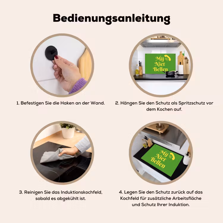 Mij niet bellen - Telefoon - Groen Inductie beschemer met haakjes klein -ky-gebruik-de