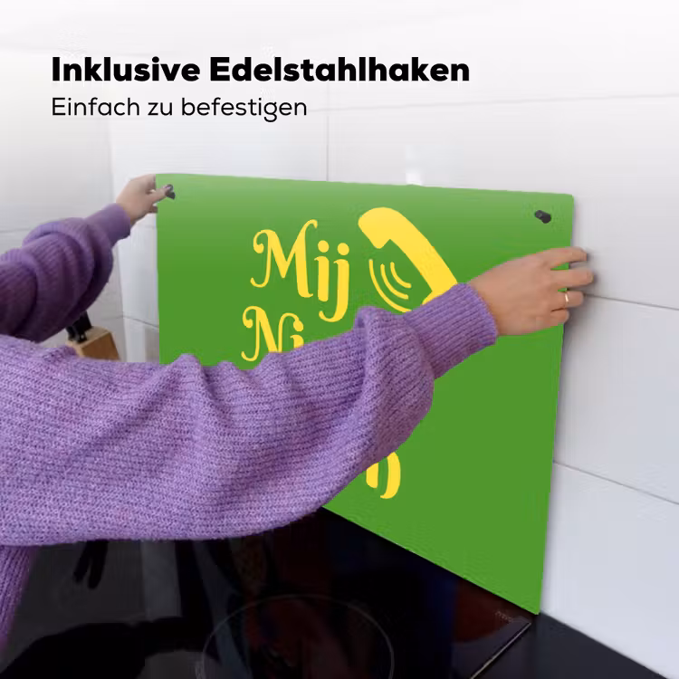 Mij niet bellen - Telefoon - Groen Inductie beschemer met haakjes klein -ky-ophangen-de