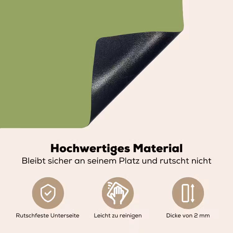 Sage - Green - Groen Inductie beschemer met haakjes klein 777 -ky-onderkant-de