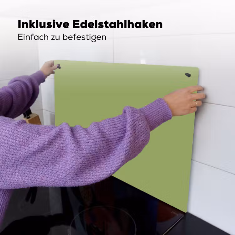 Sage - Green - Groen Inductie beschemer met haakjes klein 777 -ky-ophangen-de