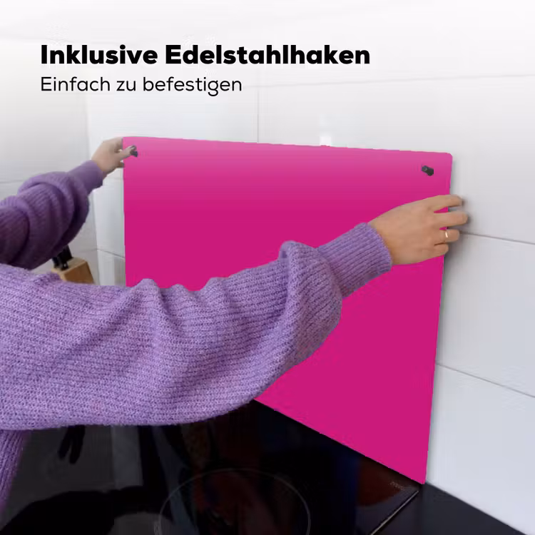Velvet - Magenta - Roze Inductie beschemer met haakjes klein 777 -ky-ophangen-de