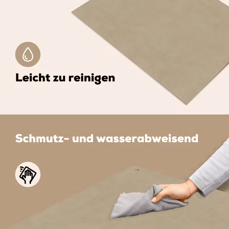 Zandkleur - Korrelige structuur - Beton Inductie beschemer met haakjes klein 777 -ky-schoon-de