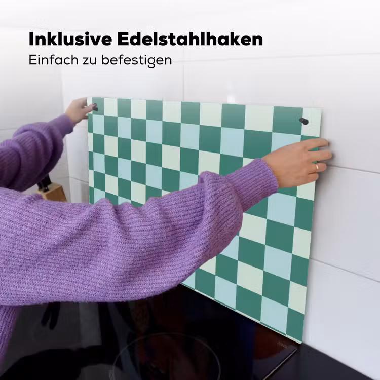 Schaak - Klassiek - Groen Inductie beschemer met haakjes klein 777 -ky-ophangen-de