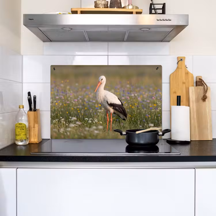 Ooienvaar - Bloemen - Weide - Kleurrijk Inductie beschemer met haakjes klein -sfeer2