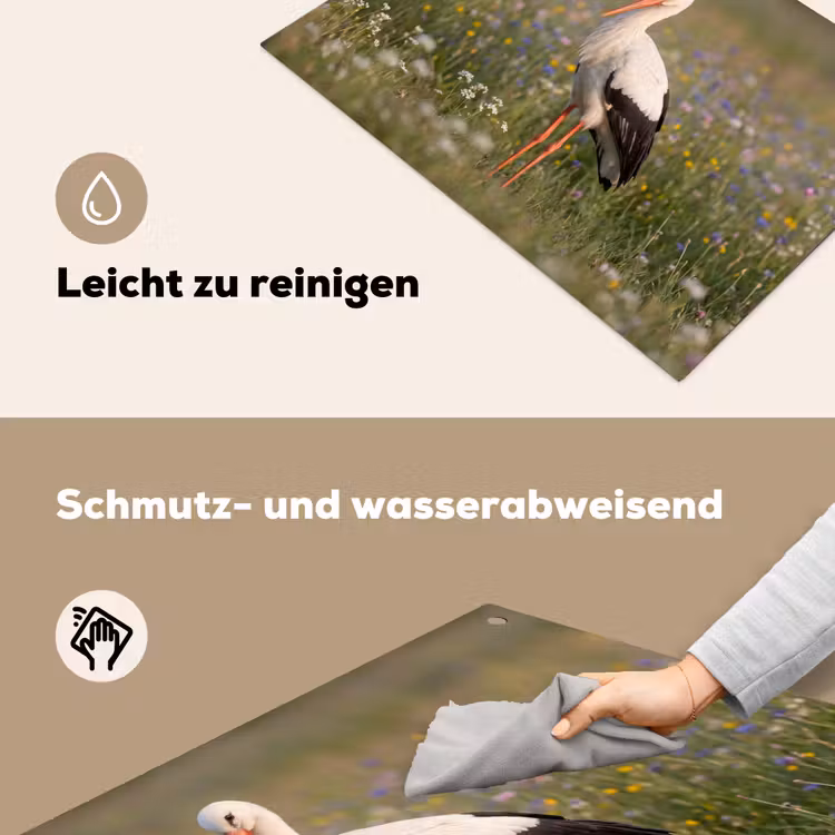 Ooienvaar - Bloemen - Weide - Kleurrijk Inductie beschemer met haakjes klein -ky-schoon-de