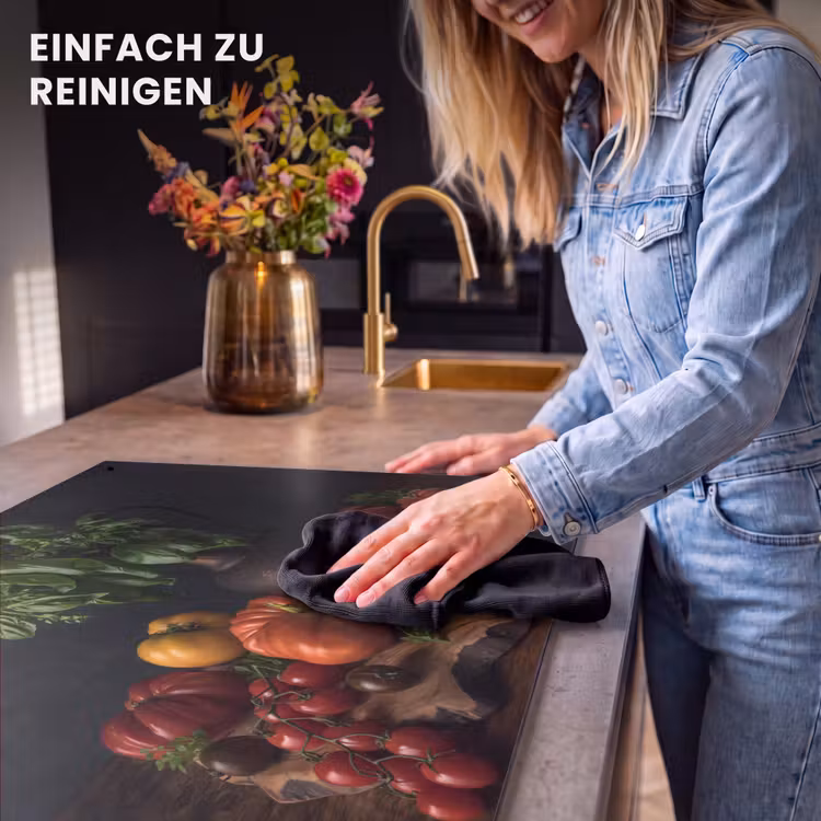 2-in-1 Herdabdeckplatte & Spritzschutz - Schatten und Aroma - Schaduw en Aroma Inductie beschemer met haakjes klein