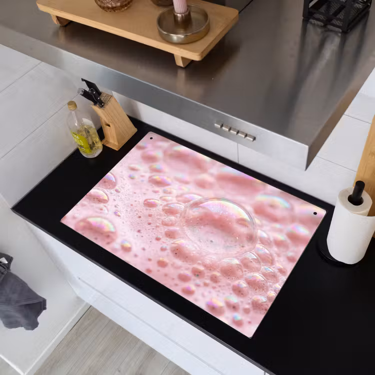 Schuim - Structuur - Roze Inductie beschemer met haakjes klein -sfeer1