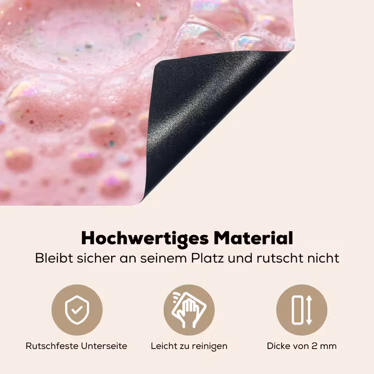 Schuim - Structuur - Roze Inductie beschemer met haakjes klein -ky-onderkant-de