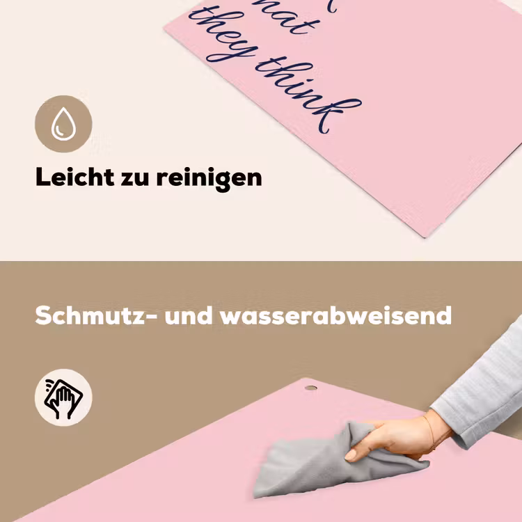 Fuck what they think - Roze - Minimalistisch Inductie beschemer met haakjes klein -ky-schoon-de