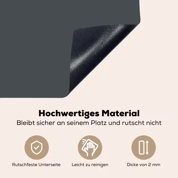 Slate - Millstone - Grijs Inductie beschemer met haakjes klein 777 -ky-onderkant-de