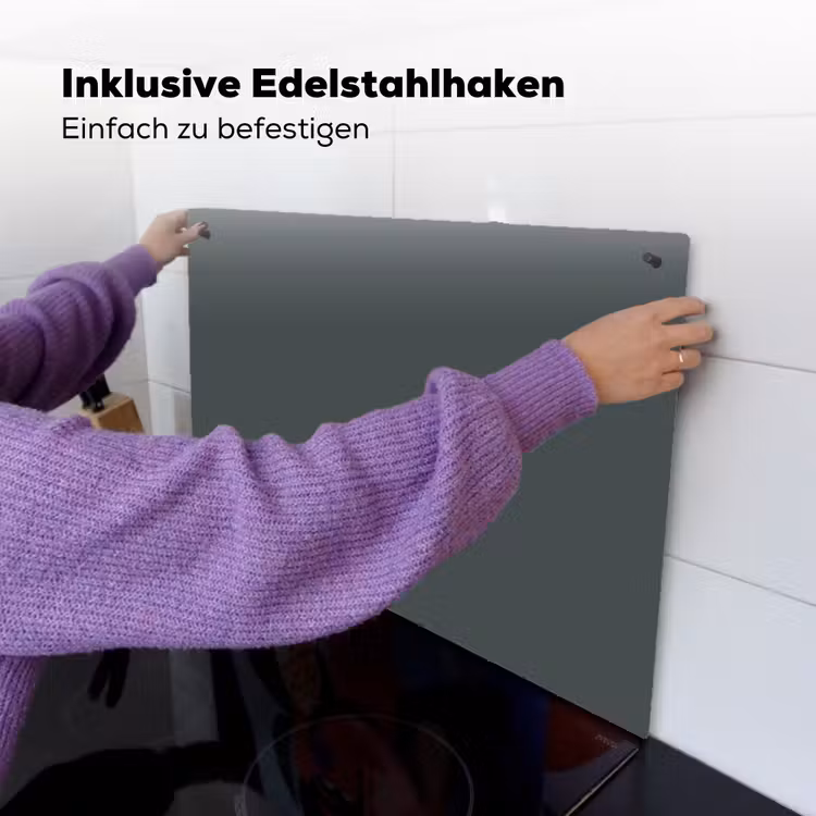 Slate - Millstone - Grijs Inductie beschemer met haakjes klein 777 -ky-ophangen-de