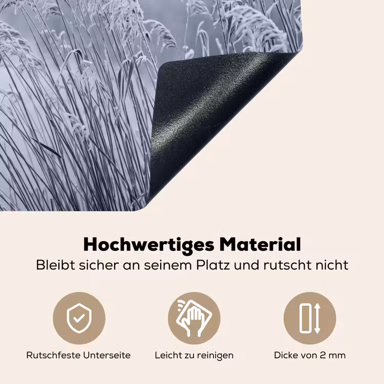 Riet - Bevroren - Winter - Natuur Inductie beschemer met haakjes klein -ky-onderkant-de