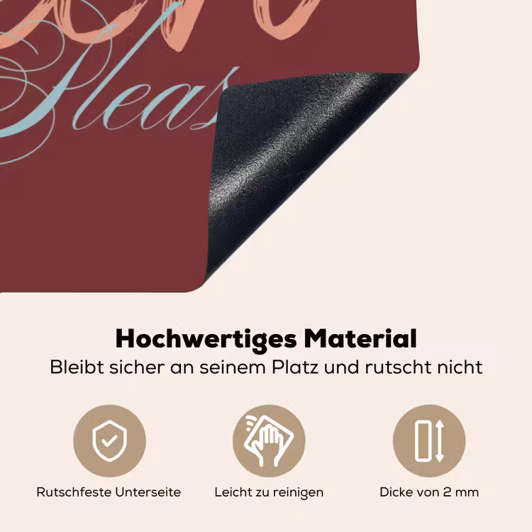 Bitch please - Rood - Blauw Inductie beschemer met haakjes klein -ky-onderkant-de