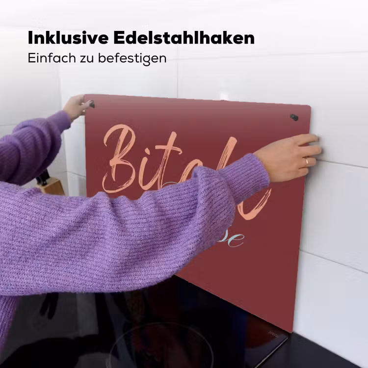 Bitch please - Rood - Blauw Inductie beschemer met haakjes klein -ky-ophangen-de