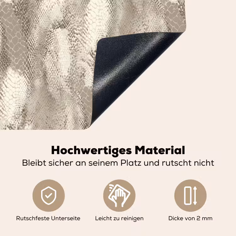 Slang - Textuur - Zand Inductie beschemer met haakjes klein 777 -ky-onderkant-de