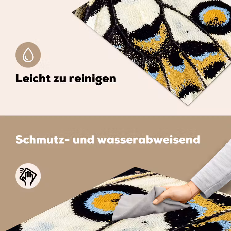 Vlinder - Vleugel - Geel Inductie beschemer met haakjes klein -ky-schoon-de