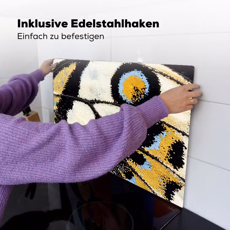 Vlinder - Vleugel - Geel Inductie beschemer met haakjes klein -ky-ophangen-de