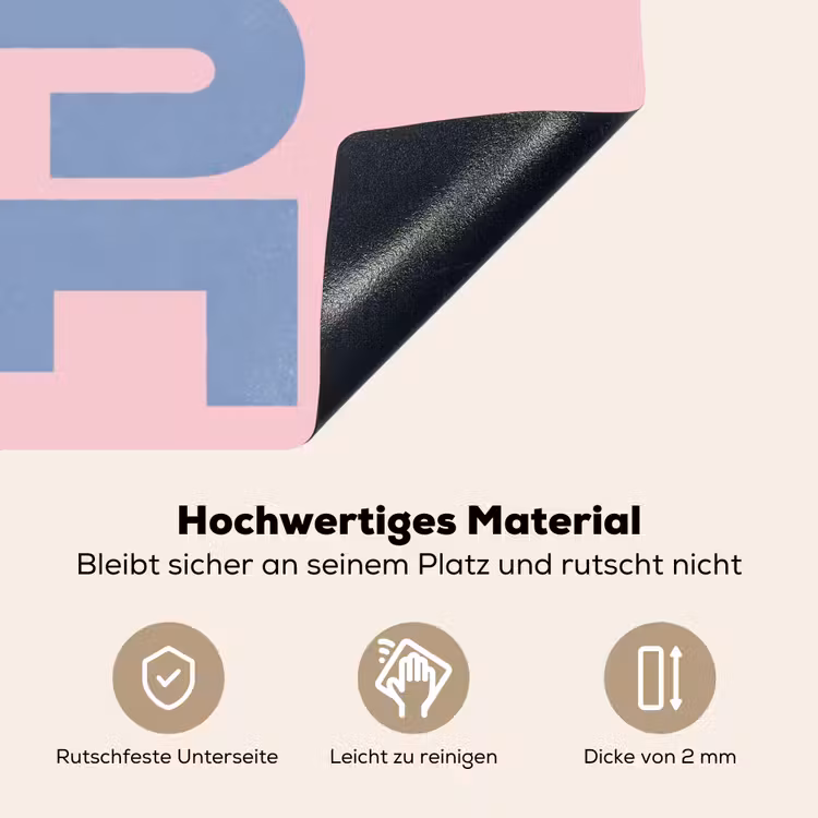Nice - Paars - Roze Inductie beschemer met haakjes klein -ky-onderkant-de