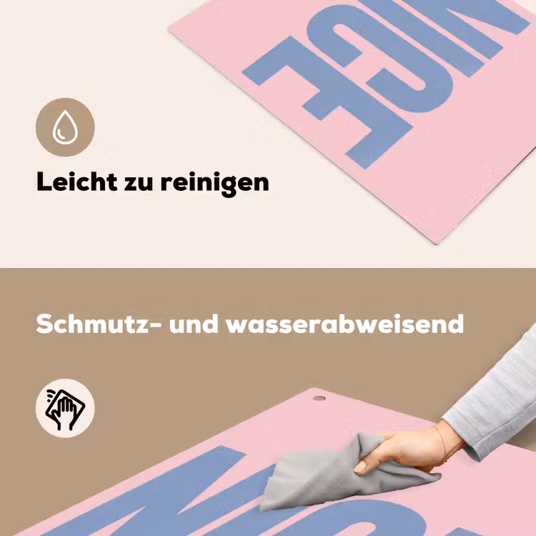 Nice - Paars - Roze Inductie beschemer met haakjes klein -ky-schoon-de