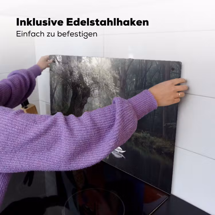 Zwanen - Rivier - Bos Inductie beschemer met haakjes klein -ky-ophangen-de