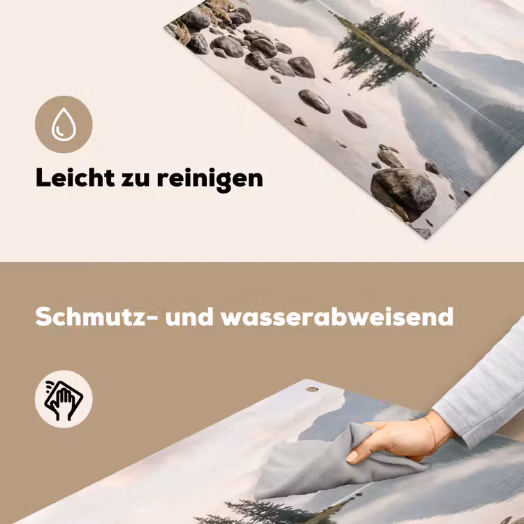 Meer - Bergen - Landschap - Groen Inductie beschemer met haakjes klein -ky-schoon-de