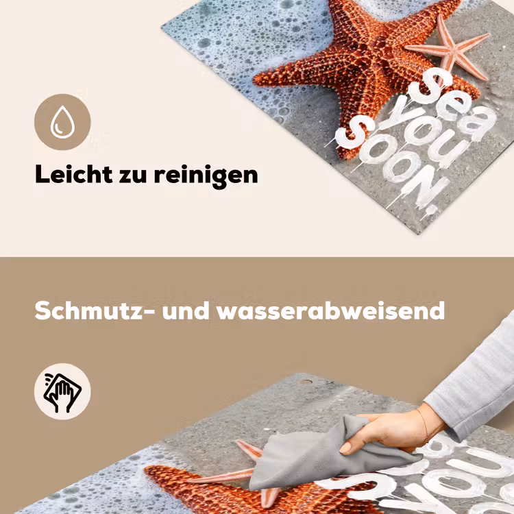 Sea you soon - Zeester - Zee Inductie beschemer met haakjes klein -ky-schoon-de