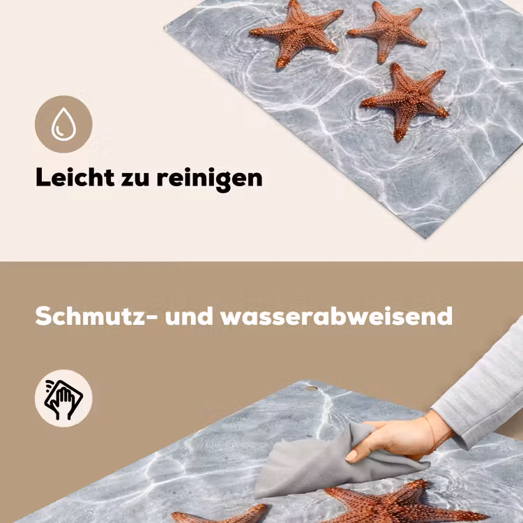 Zeesterren - Water - Helder Inductie beschemer met haakjes klein -ky-schoon-de