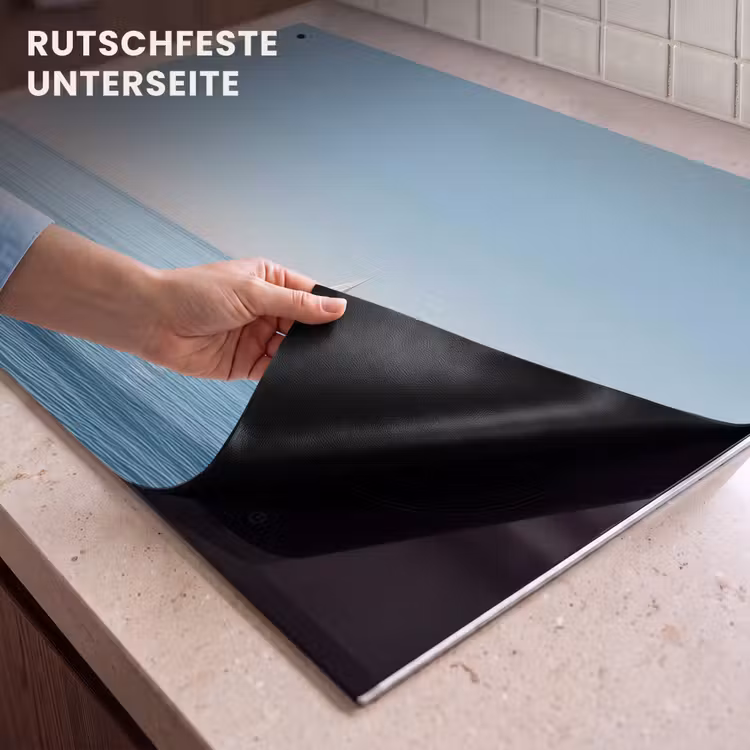 2-in-1 Herdabdeckplatte & Spritzschutz - Segelboot - Ruhige See - Strahlend blauer Himmel - Zeilbootje - Kalme zee - Helderblauwe hemel Inductie beschemer met haakjes klein
