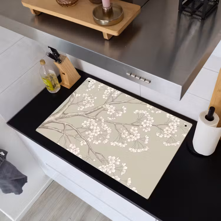 Sereen - Bloesem - Wit Inductie beschemer met haakjes klein -sfeer1
