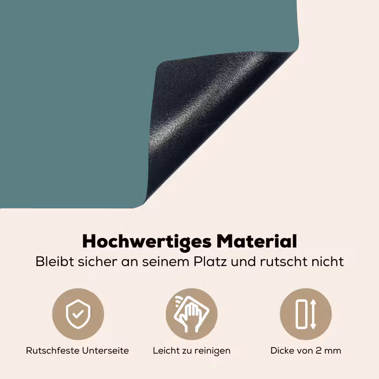 Serene - Teal - Blauw Inductie beschemer met haakjes klein 777 -ky-onderkant-de