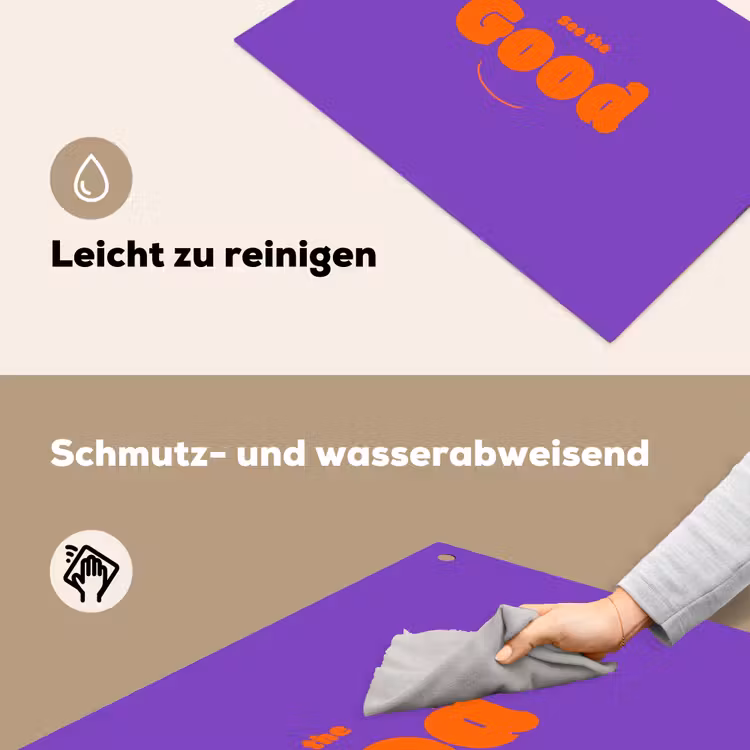 See the good - Oranje - Paars - Smiley Inductie beschemer met haakjes klein -ky-schoon-de