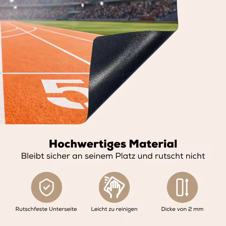 Sintelbaan - Stadion - Sport -Oranje Inductie beschemer met haakjes klein -ky-onderkant-de