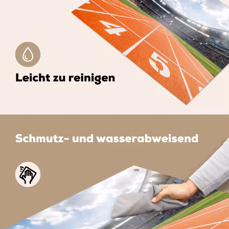 Sintelbaan - Stadion - Sport -Oranje Inductie beschemer met haakjes klein -ky-schoon-de