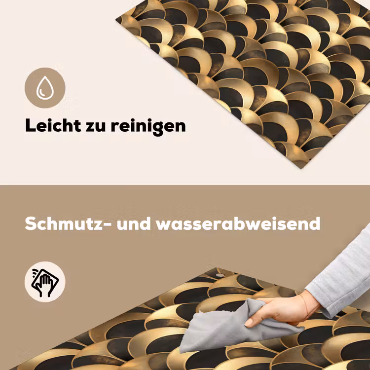 Schubben - Structuur - Goud Inductie beschemer met haakjes klein 777 -ky-schoon-de