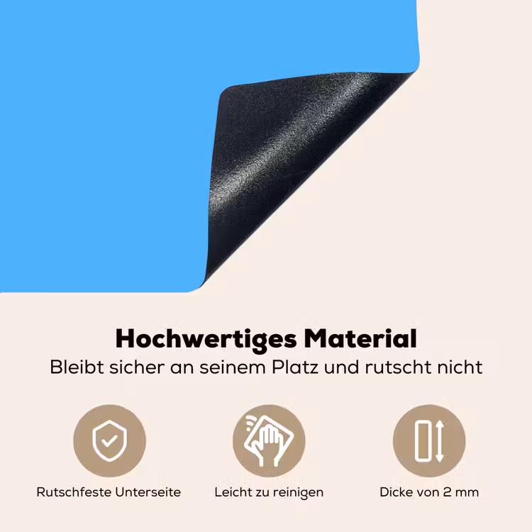 Sky - Blue - Blauw Inductie beschemer met haakjes klein 777 -ky-onderkant-de
