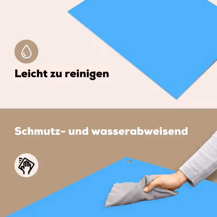 Sky - Blue - Blauw Inductie beschemer met haakjes klein 777 -ky-schoon-de