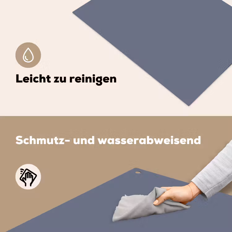 Slate - Whisper - Blauw Inductie beschemer met haakjes klein 777 -ky-schoon-de